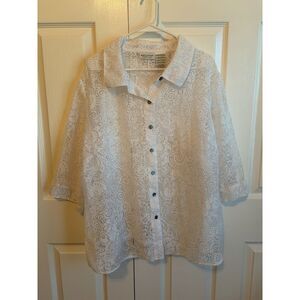 WHITE STAG WOMENS PLUS TOP